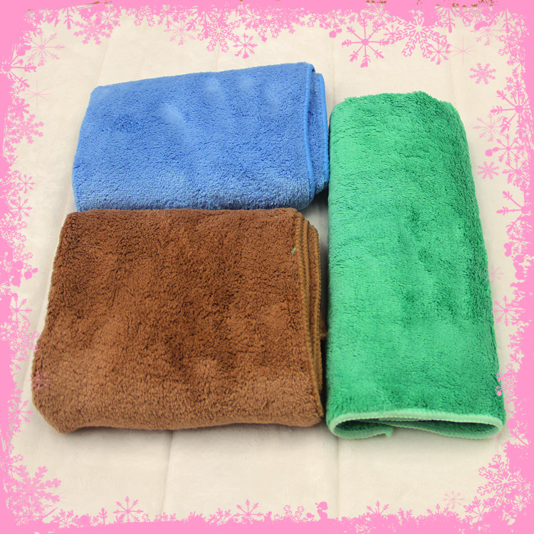 microfiber coral fleece towel wholesale soft absorbent beauty dry hair towel car wash towel