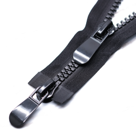 Factory Direct 5# Resin Open-End Zipper Placket Zipper backmounted Open-End Zipper down Jacket Zipper 