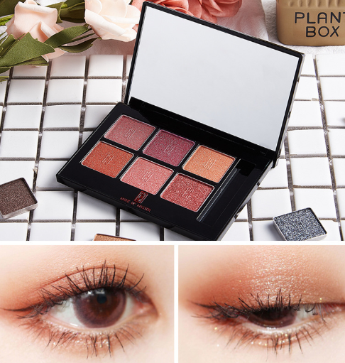 beginner girl series earth color full matte nude makeup water soluble pearlescent eye shadow