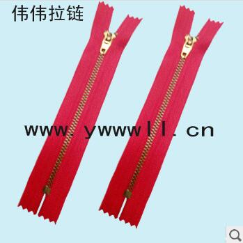 [factory direct sales] 4# brass closed mouth zipper access control zipper pants zipper yiwu zipper factory