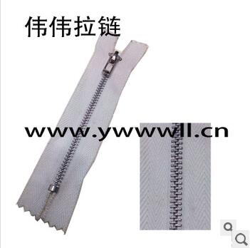 [factory direct sales] 3# white copper closed end zipper closed end zipper color variety processing production