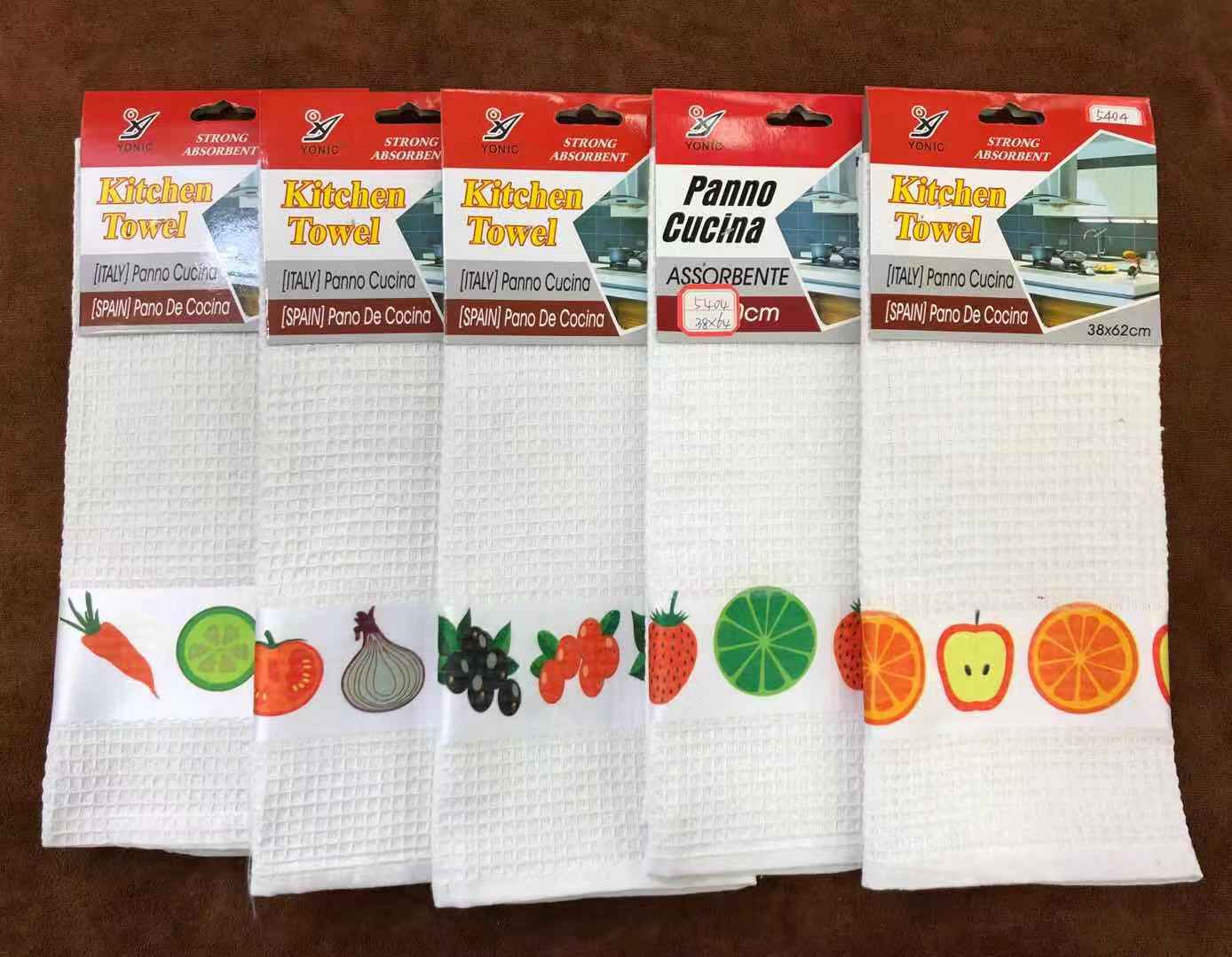 printed cotton rag kitchen is easy to absorb water and remove dirt