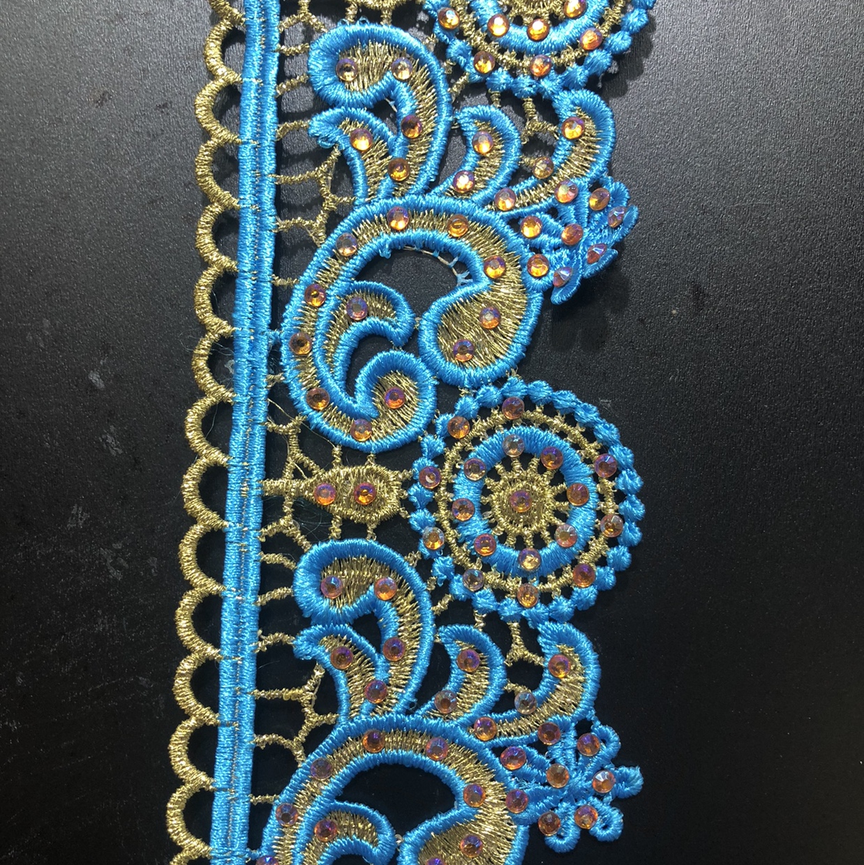 factory direct sales jinsha lace 39 water soluble lace gold thread embroidery lace hot drilling lace can be customized various colors