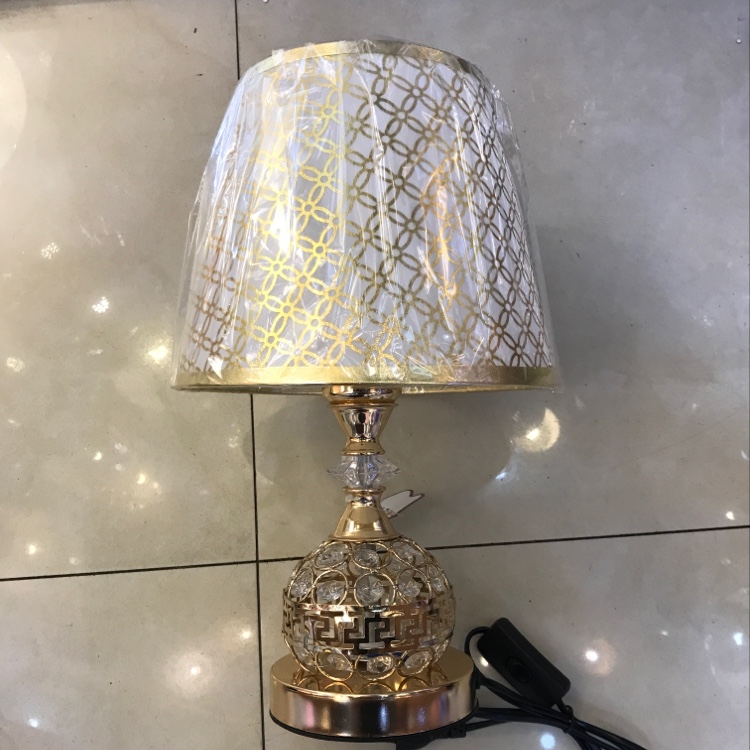 2023 New Chinese Style Crystal Glass Table Lamp High-Grade Ins Style Eye Protection Table Lamp Bedroom Bedside Lamp Ambience Light