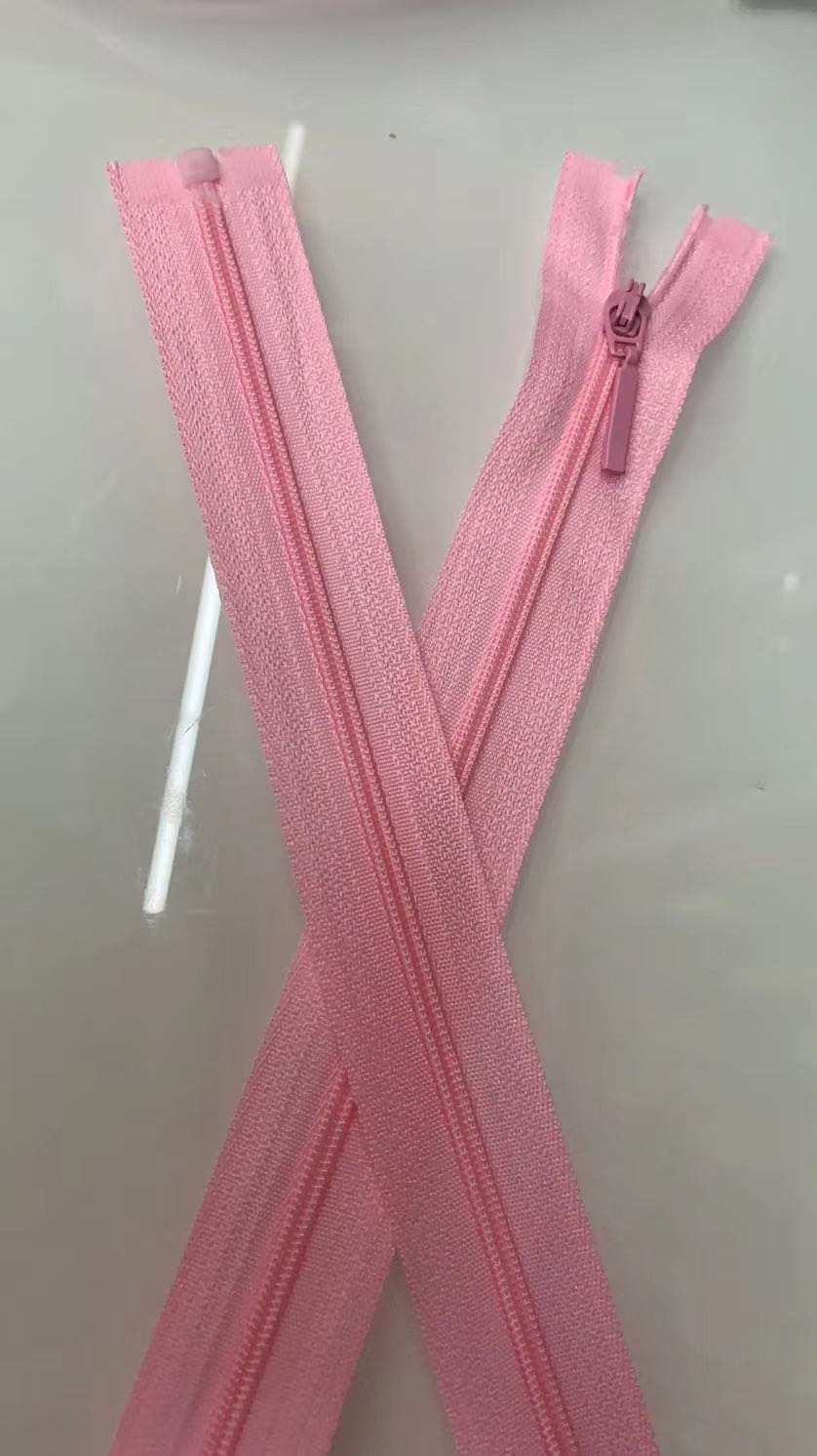 Huada Die Casting Hongyu Zipper Factory Direct Sales 3# Nylon Open Drip Head Ant Head Sun-Protective Clothing Zipper