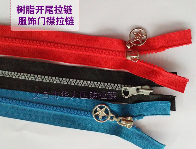 Factory Hot Sale 5# Resin Open and Closed Zipper