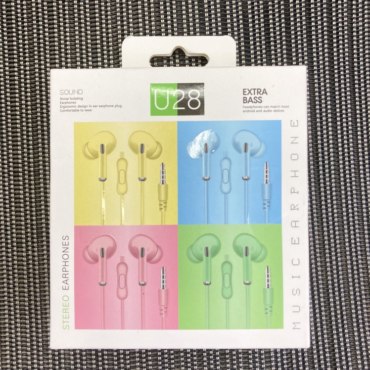 Macaron Color Series in-Ear Headphones Audio Earphone