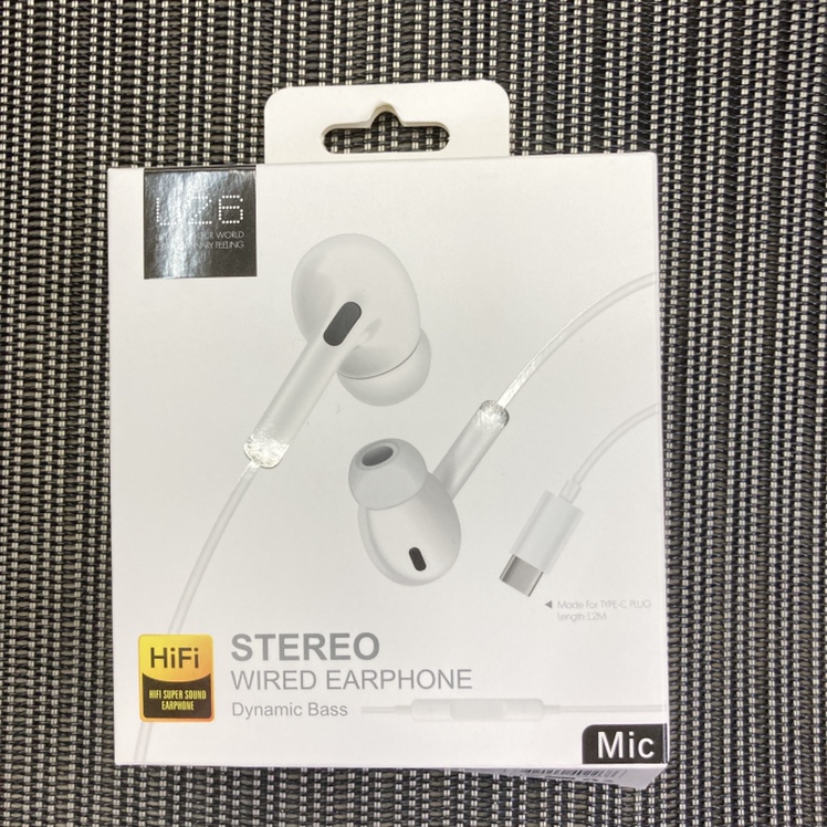 White in-Ear Wired Headset