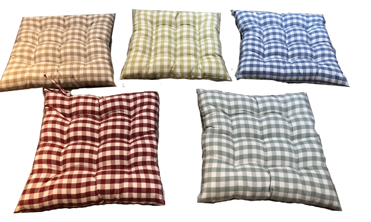 Factory Direct Sales Cushion Cushion Thickened Small Plaid Cushion