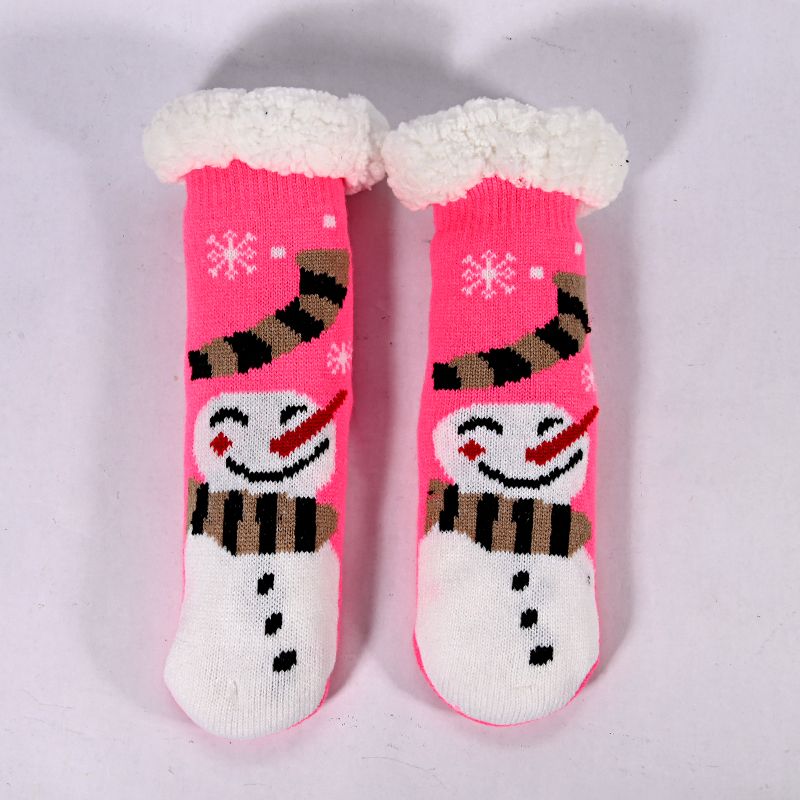 Cashmere Boys and Girls Double-Layer Acrylic Floor Non-Slip Silicone Sleeping Socks Children's Socks 1025