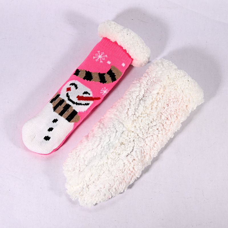 Cashmere Boys and Girls Double-Layer Acrylic Floor Non-Slip Silicone Sleeping Socks Children's Socks 1025