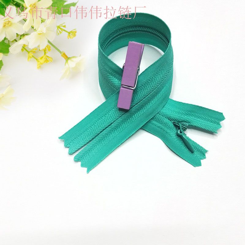 wholesale invisible zipper factory direct sales 3# invisible pocket zipper zhejiang zipper factory color variety