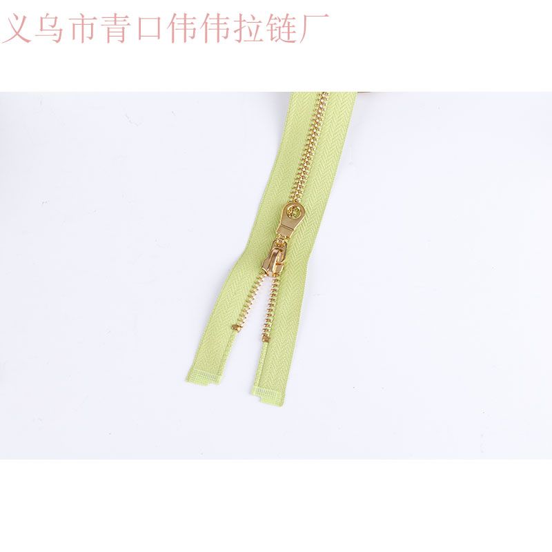 jinhua zipper factory yiwu zipper factory 3# metal zipper 3# bronze open zipper 3# bronze