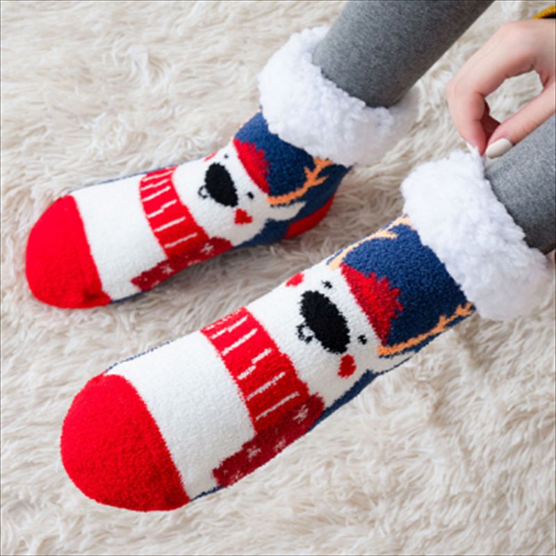 Women's Wool Thick Stockings Room Socks Carpet Foot Sock Acrylic Fiber Woolen Yarn Socks Female Men's Socks 20