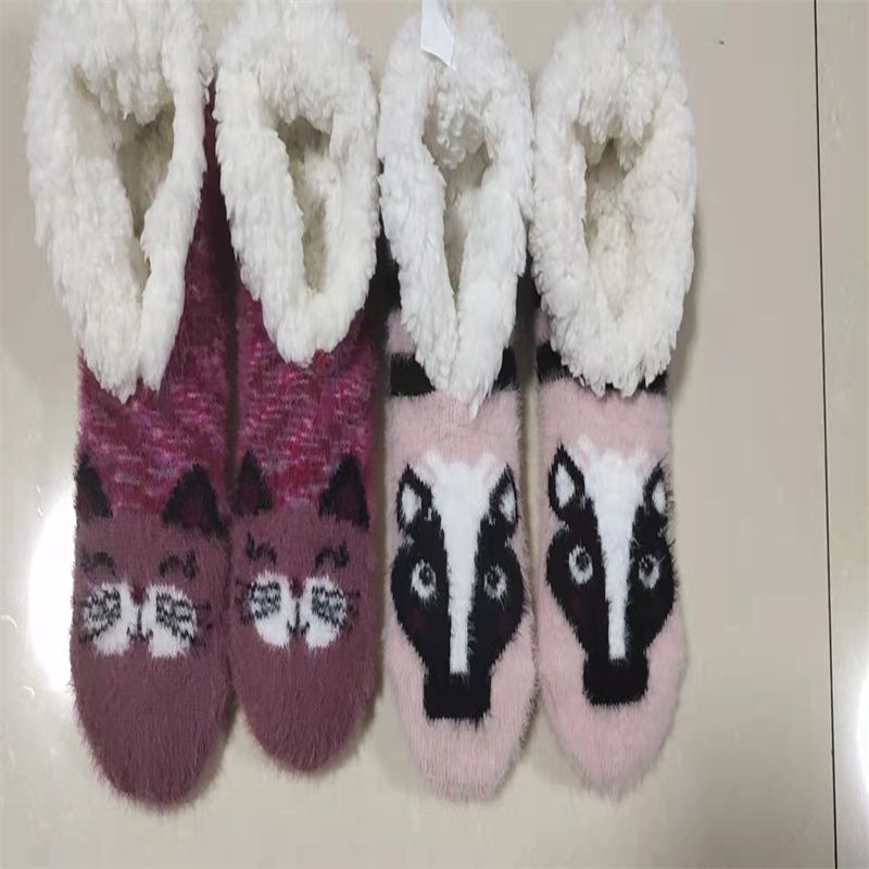 Women's Wool Thick Stockings Room Socks Carpet Foot Sock Acrylic Woolen Yarn Socks Female Men's Socks 5