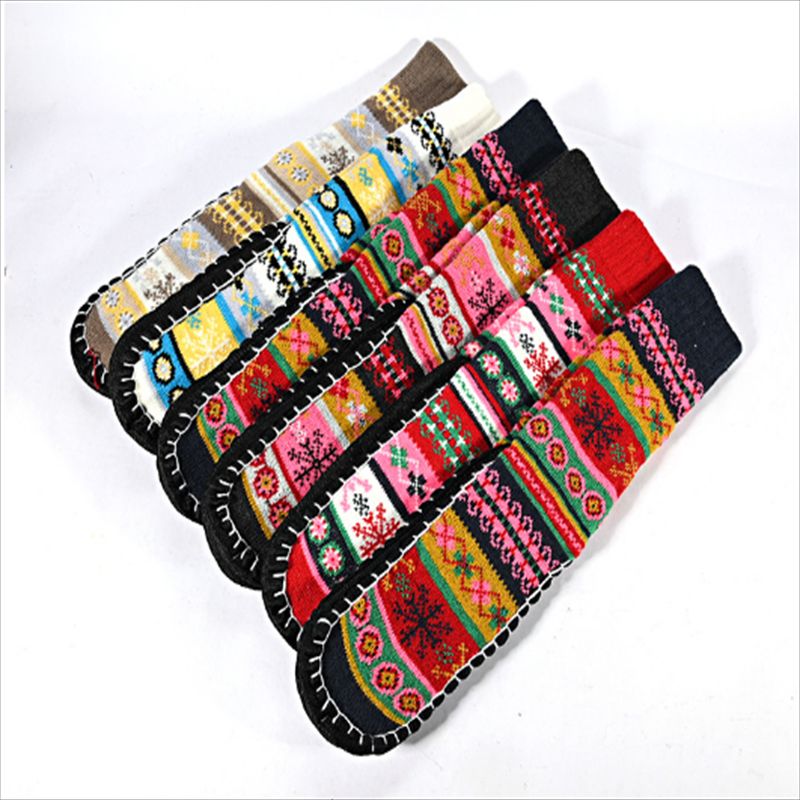 Women's Wool Thick Stockings Room Socks Carpet Foot Sock Acrylic Woolen Yarn Socks Female Men's Socks 31