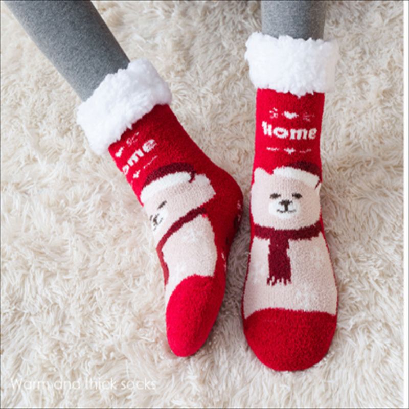 Women's Wool Thick Stockings Room Socks Carpet Foot Sock Acrylic Woolen Yarn Socks Female Men's Socks 17