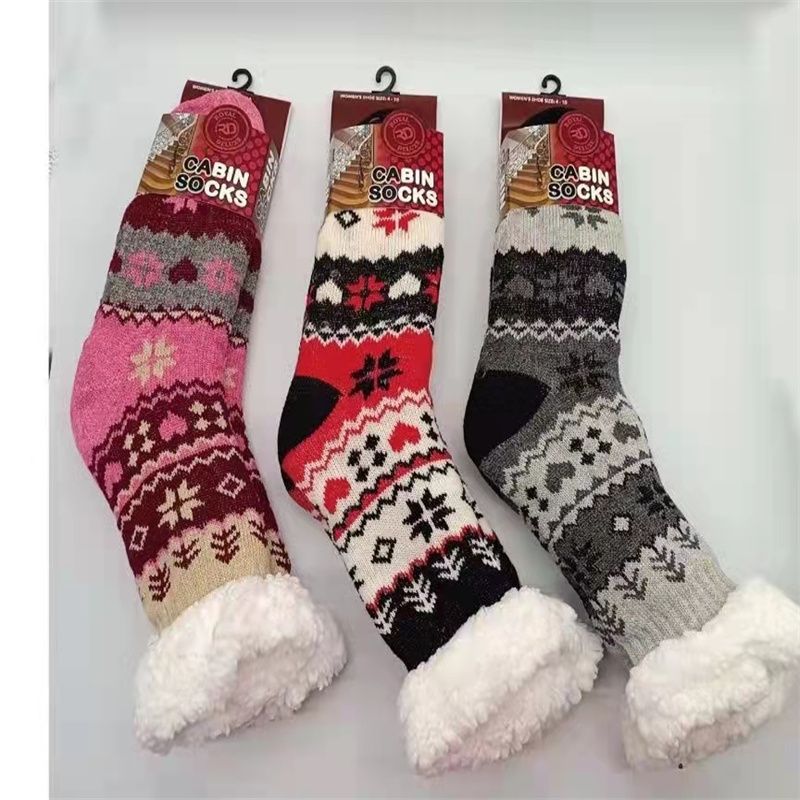 Women's Wool Thick Stockings Room Socks Carpet Foot Sock Acrylic Woolen Yarn Socks Female Men's Socks 9