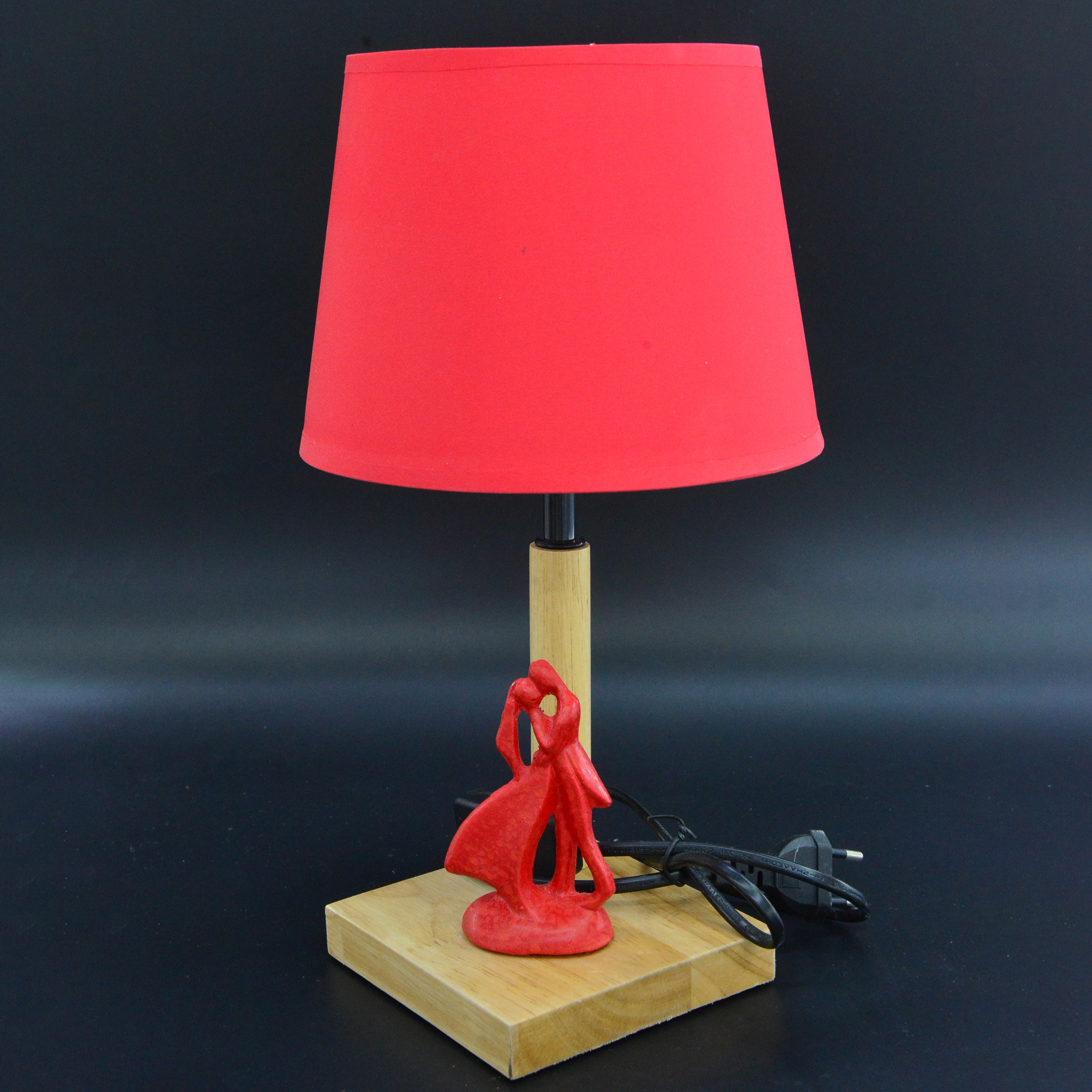 New Chinese Modern Wooden Bedside Bedroom Table Lamp Wedding Table Lamp Hotel Warm Decoration