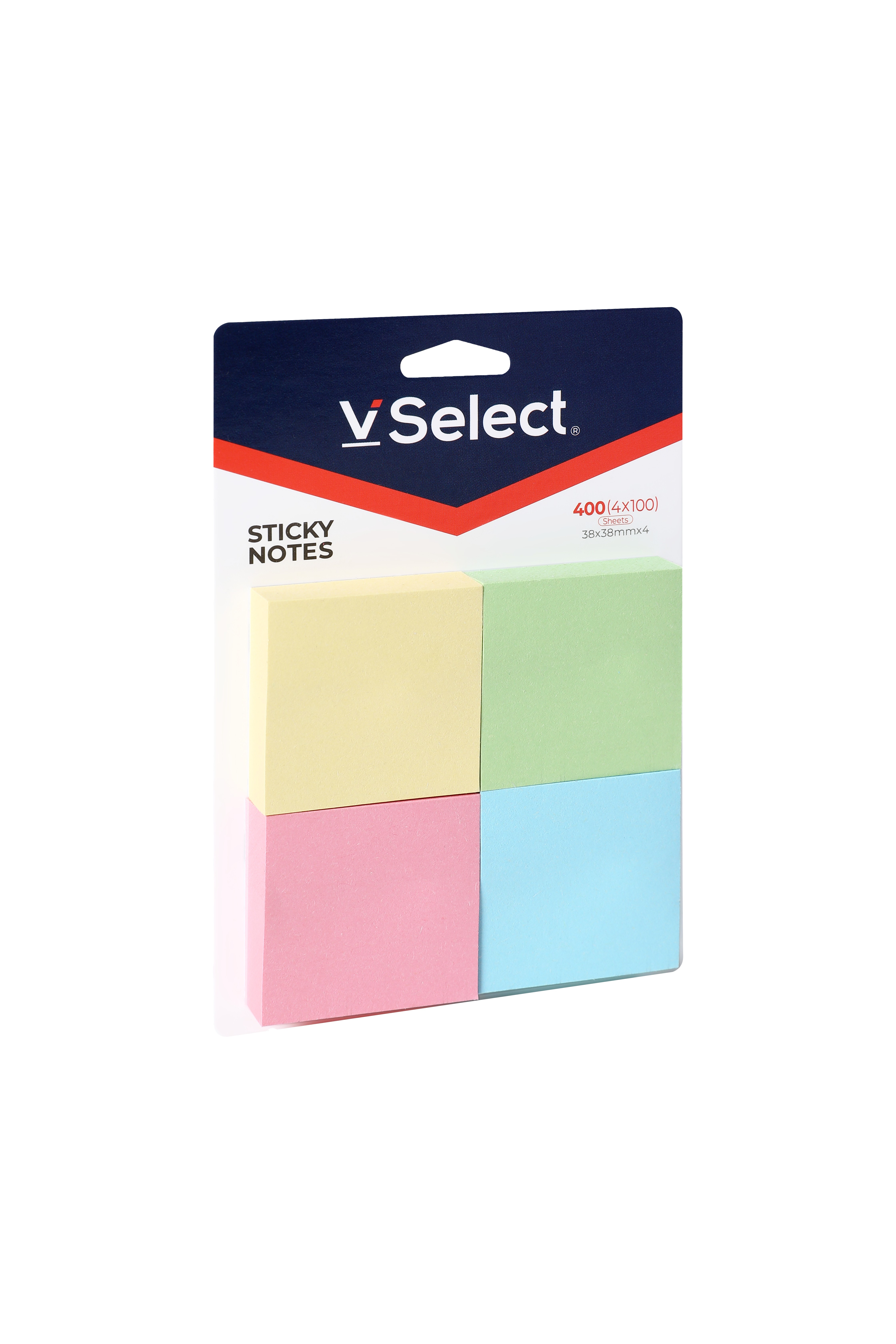 sticky notes 38 * 38mm * 4 ordinary 4 colors 400 pieces foreign trade exclusive for one box