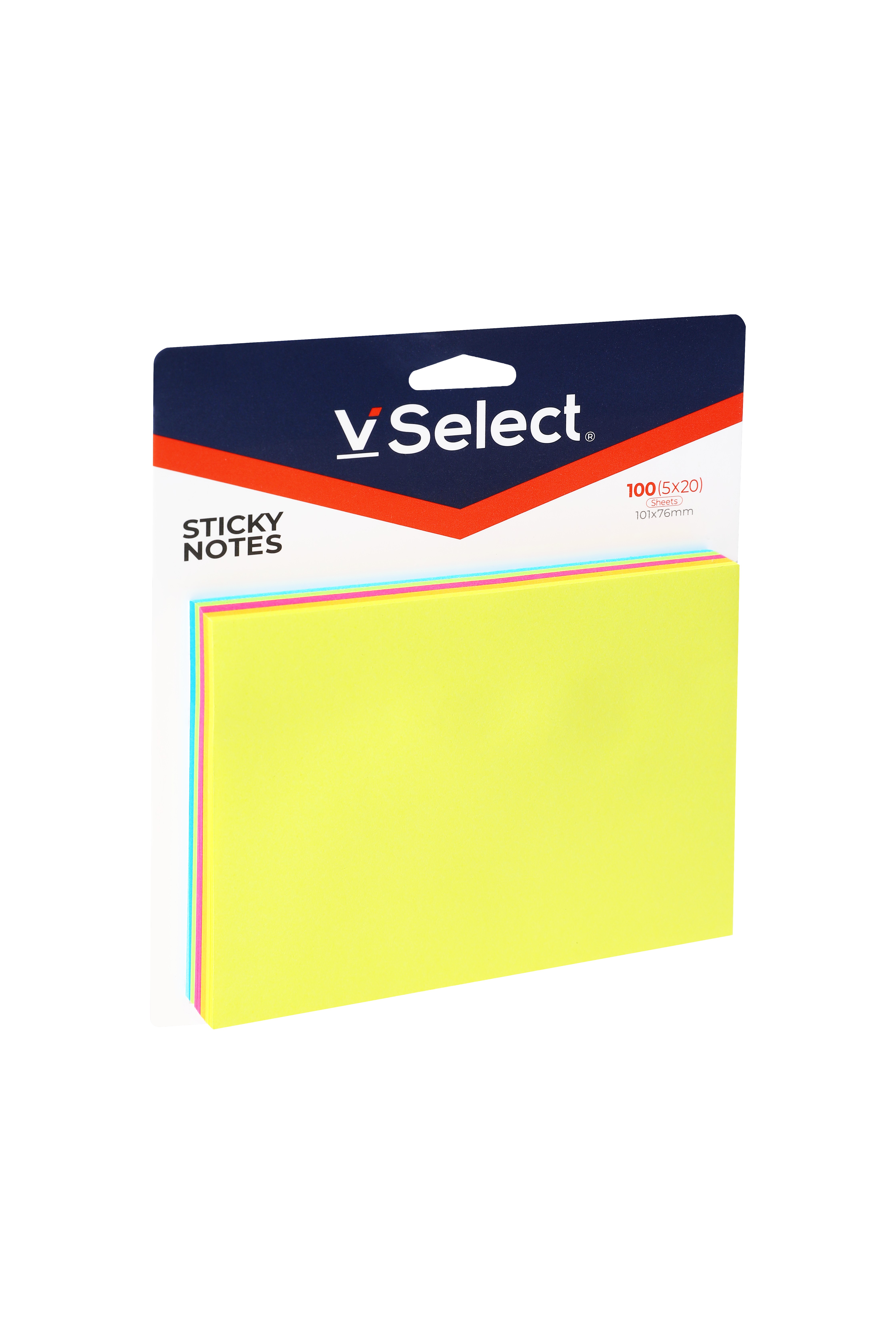 sticky notes 101 * 76mm fluorescent 5 colors 100 pieces foreign trade exclusive for one box