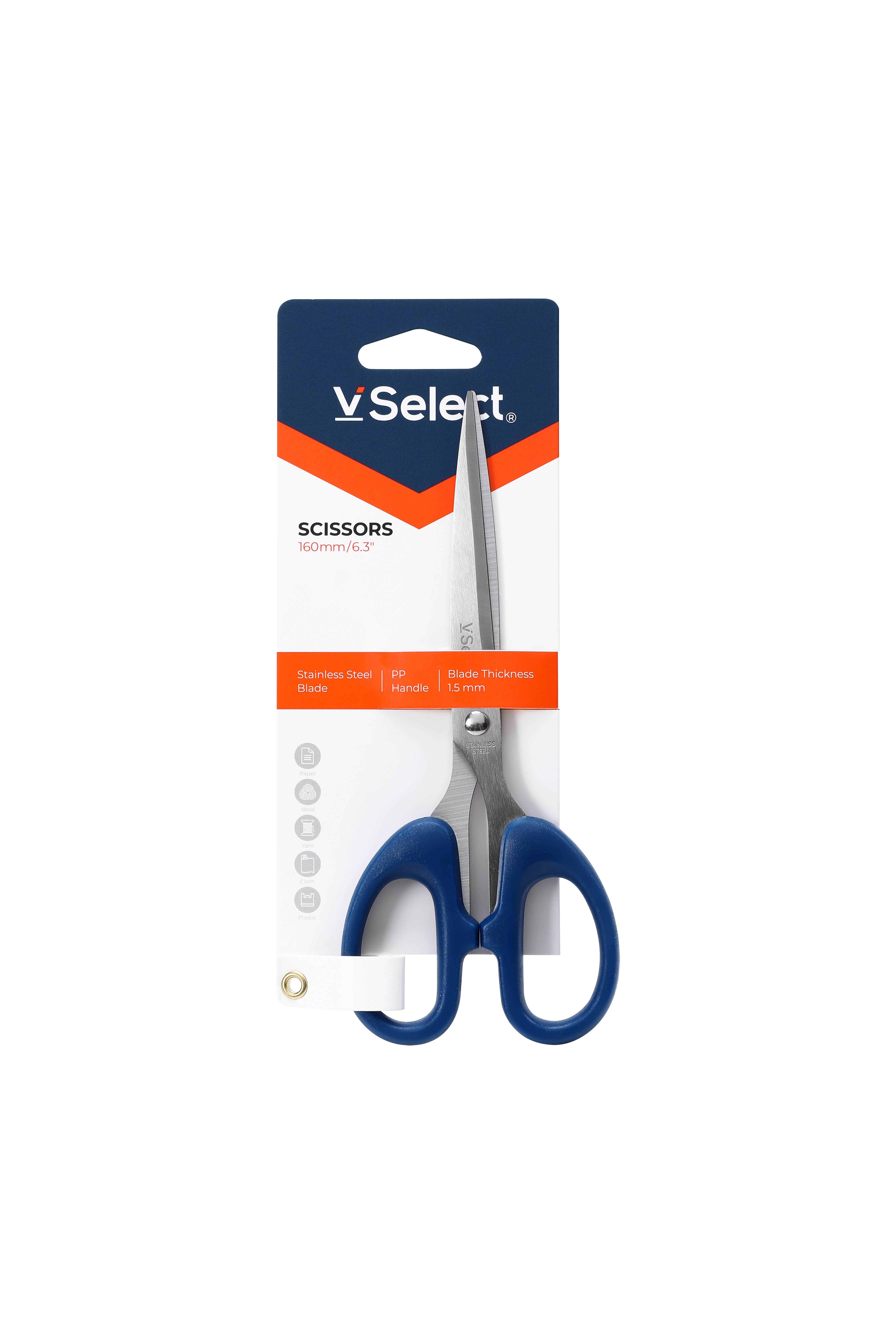 office scissors 160mm foreign trade exclusive for one box