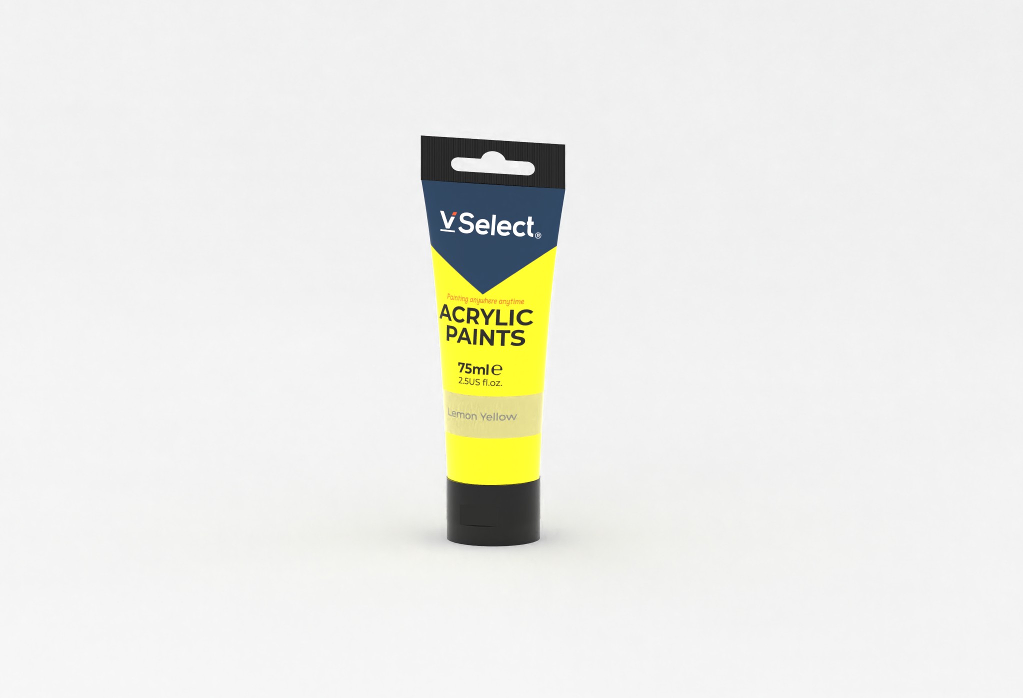 75ml acrylic paint lemon yellow foreign trade only for one box