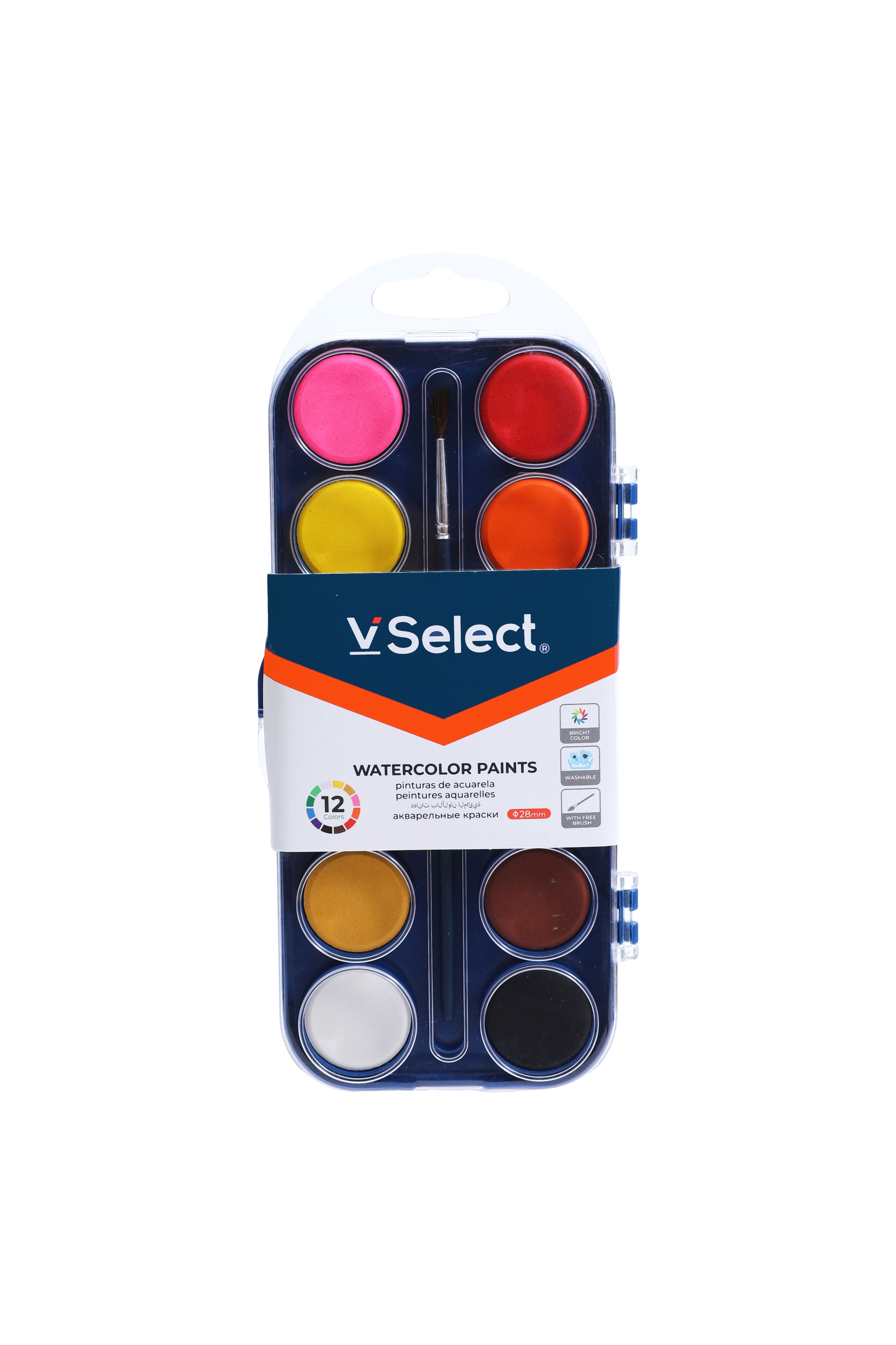 solid watercolor 12 colors regular colors foreign trade exclusive for one box at least batch