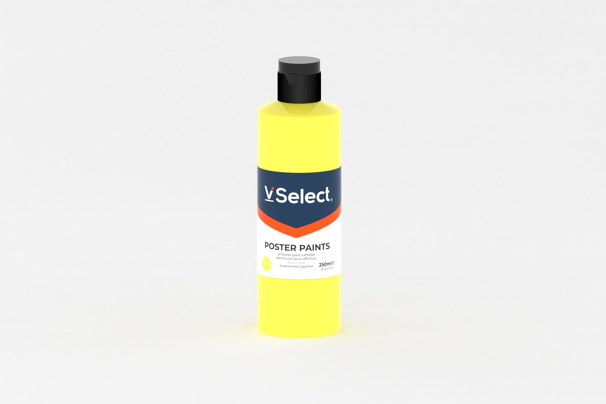 250ml poster pigment lemon yellow foreign trade exclusive for one box