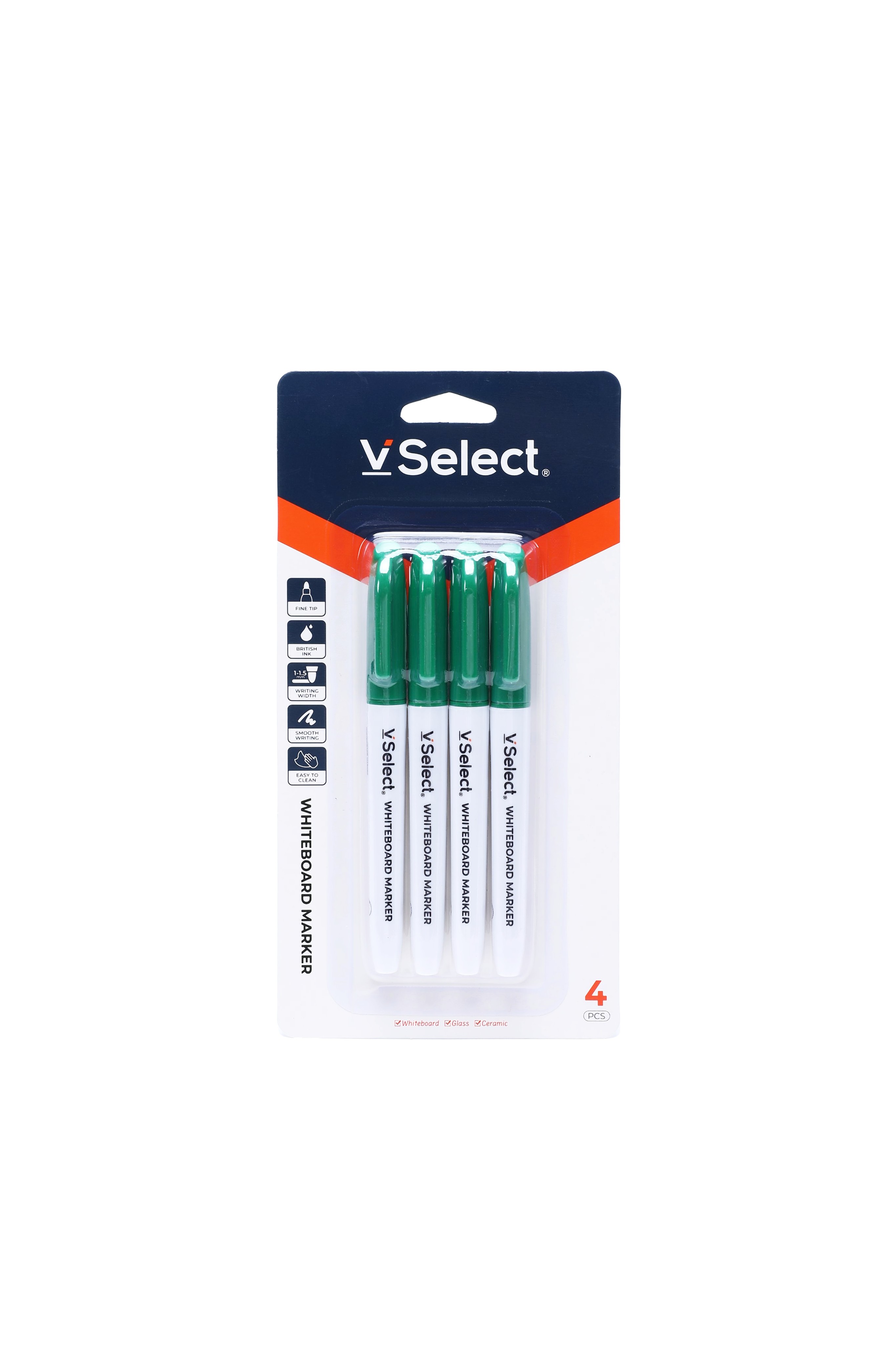 fine whiteboard marker green 4 pcs/card foreign trade exclusive for one box at least batch