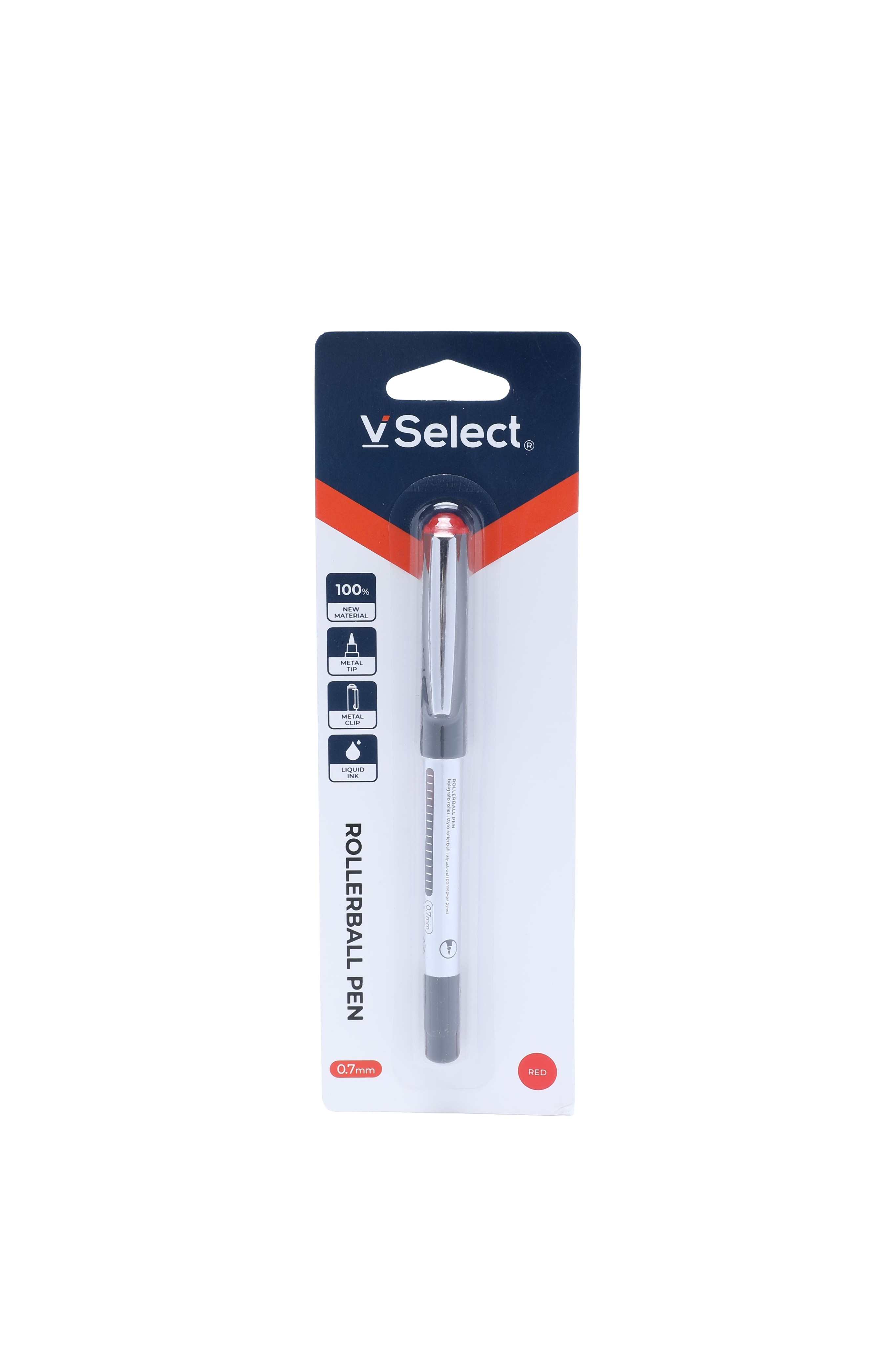 ballpoint pen red 0.7mm 1 piece/card foreign trade special for one box starting batch