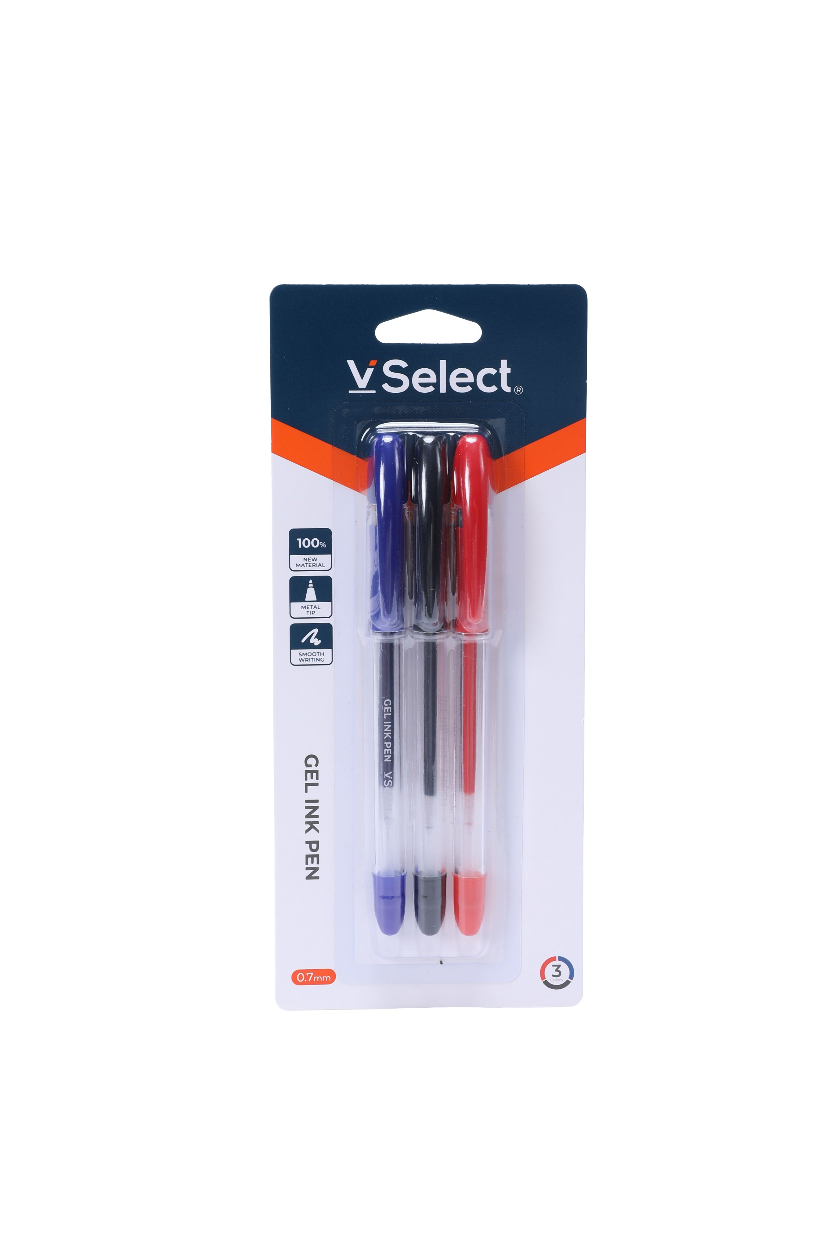 gel pen 3 colors 0.7mm 3 pcs/card foreign trade exclusive for one box starting from batch