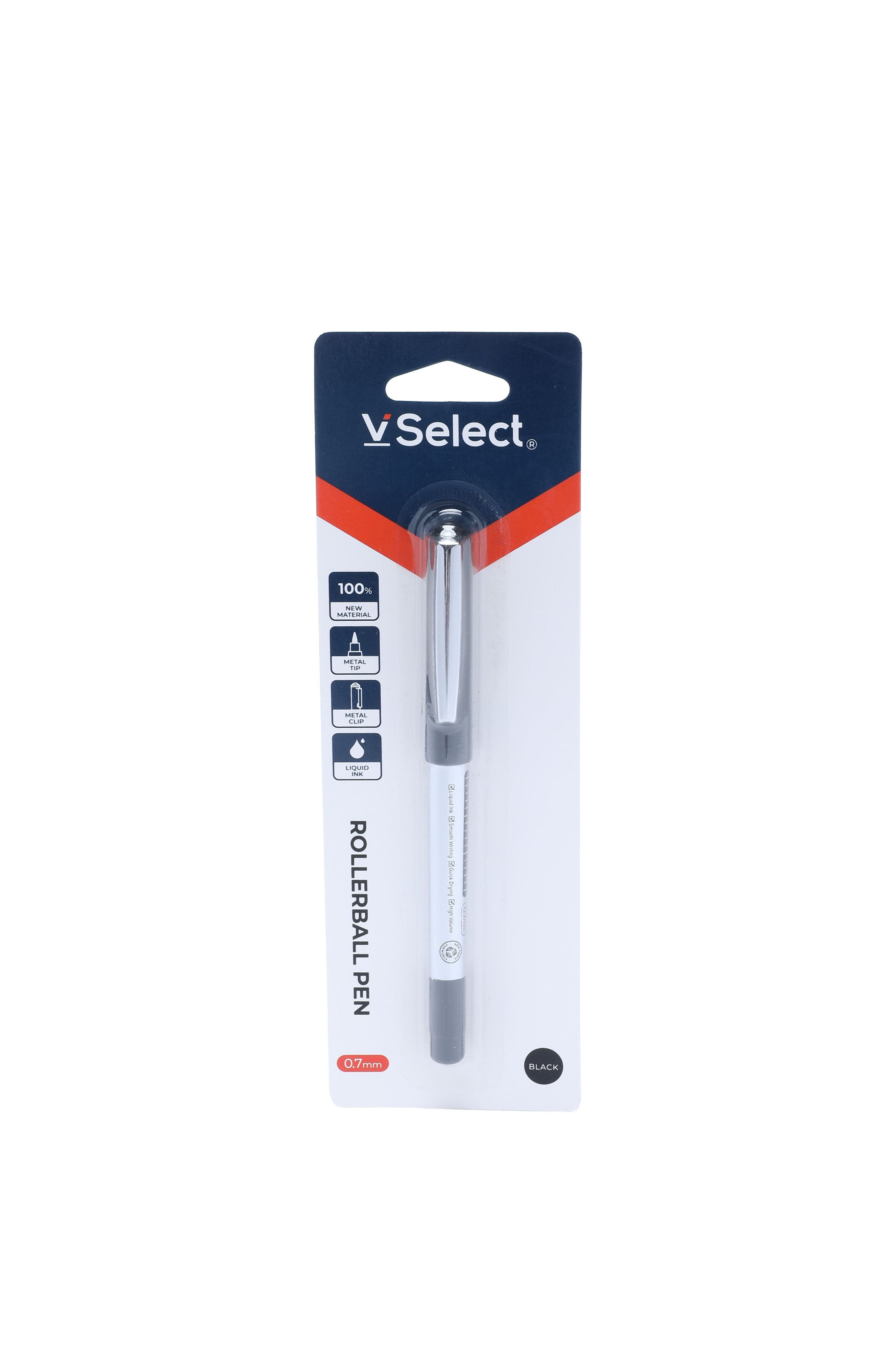 ballpoint pen black 0.7mm 1 piece/card foreign trade special for one box starting batch