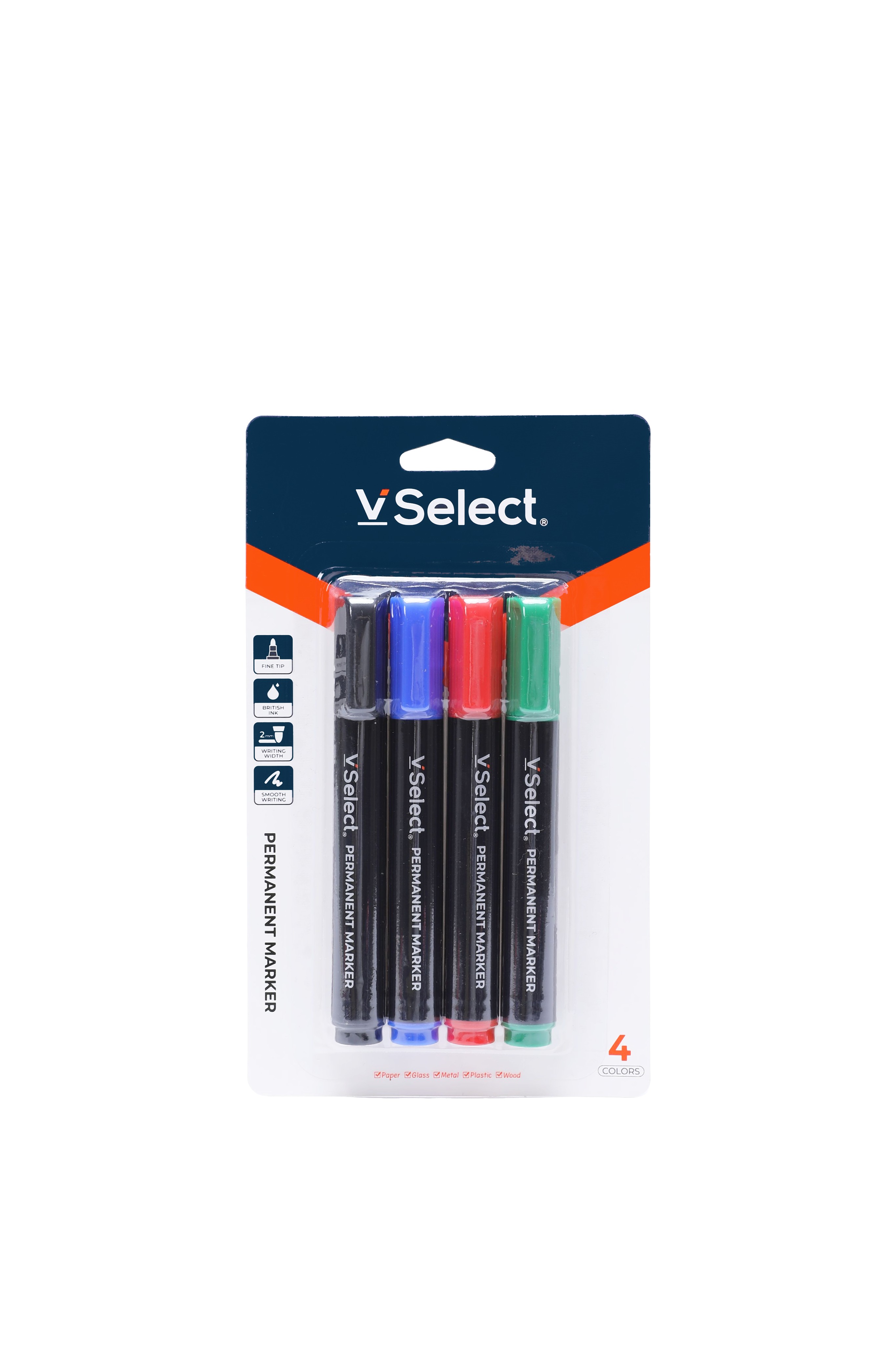 marking pen 4 colors 4 pcs/card foreign trade exclusive for one box at least batch