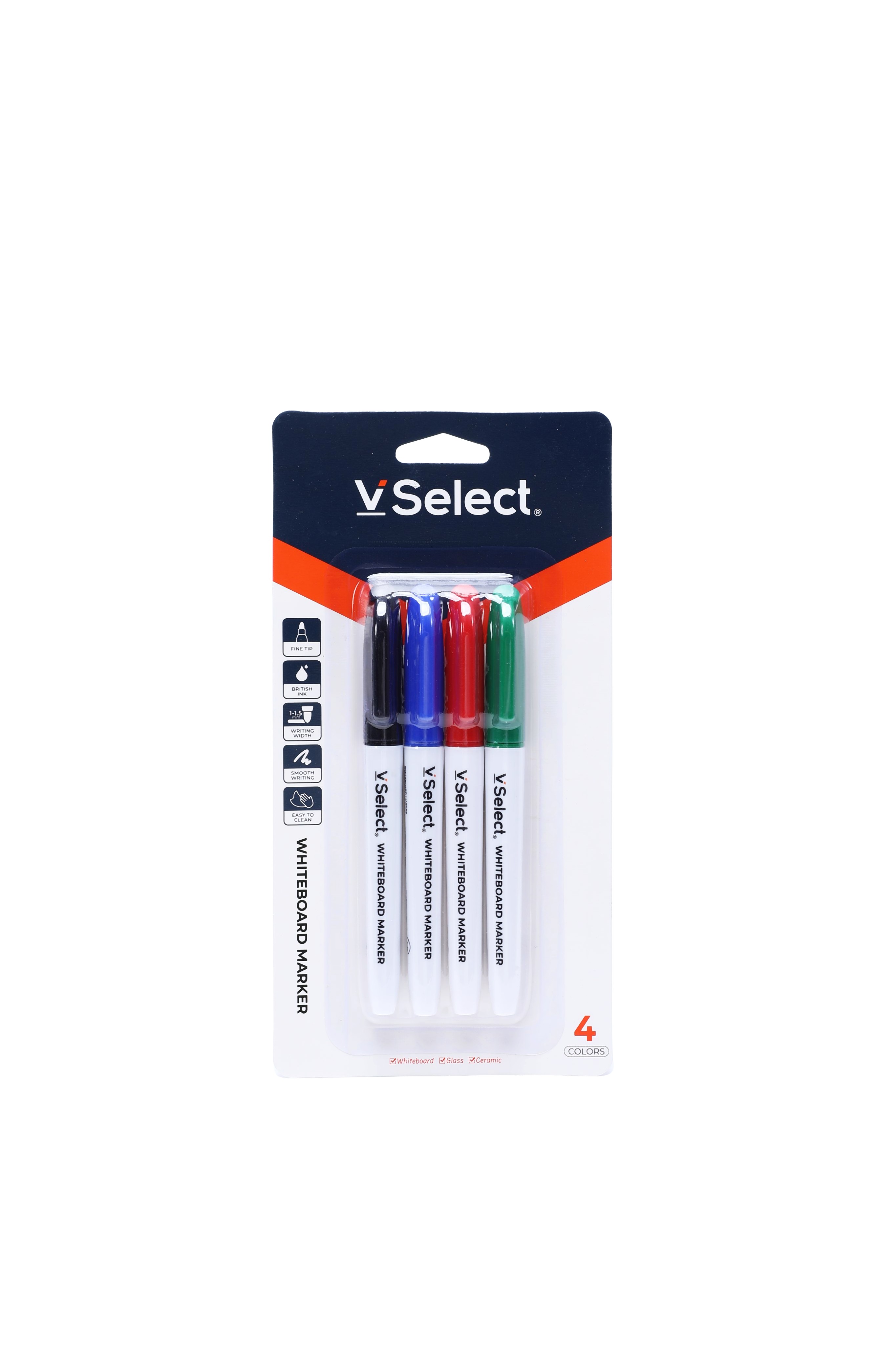 fine whiteboard marker 4 colors 4 pcs/card foreign trade exclusive for one box at least batch