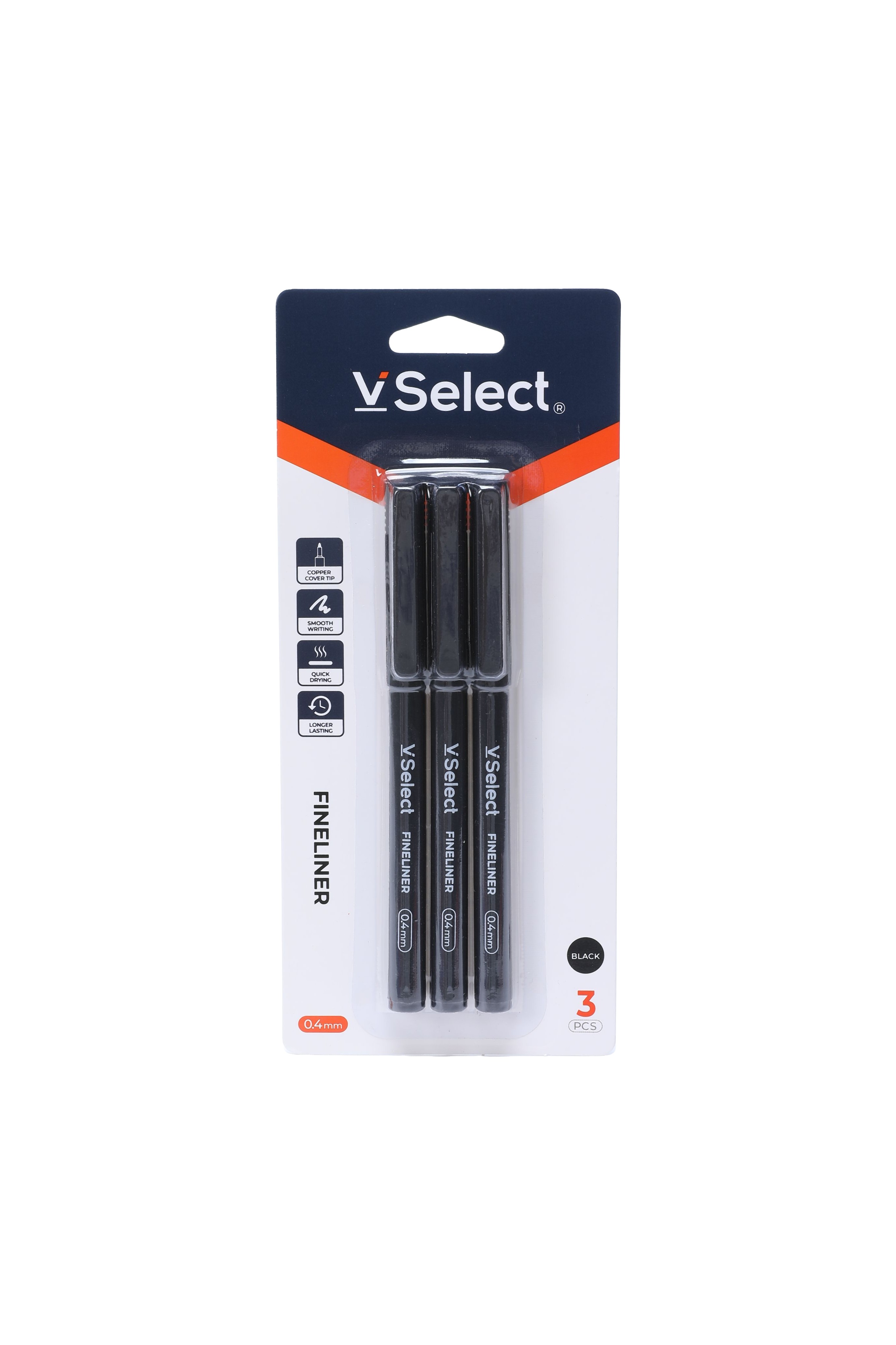 signature pen black 0.4mm 3 pcs/card foreign trade special for one box starting batch