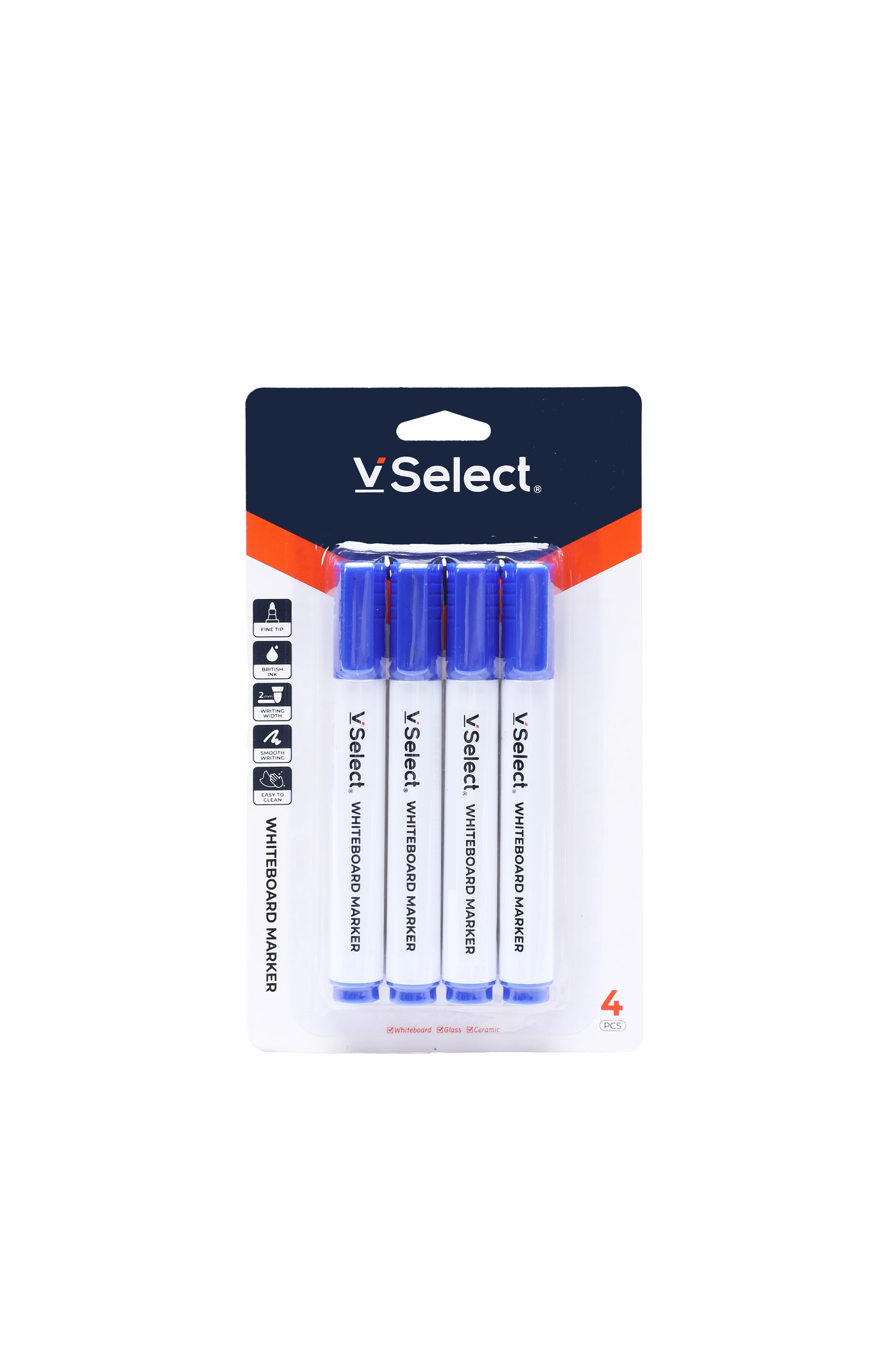 thick whiteboard marker blue 4 pcs/card foreign trade exclusive for one box at least batch