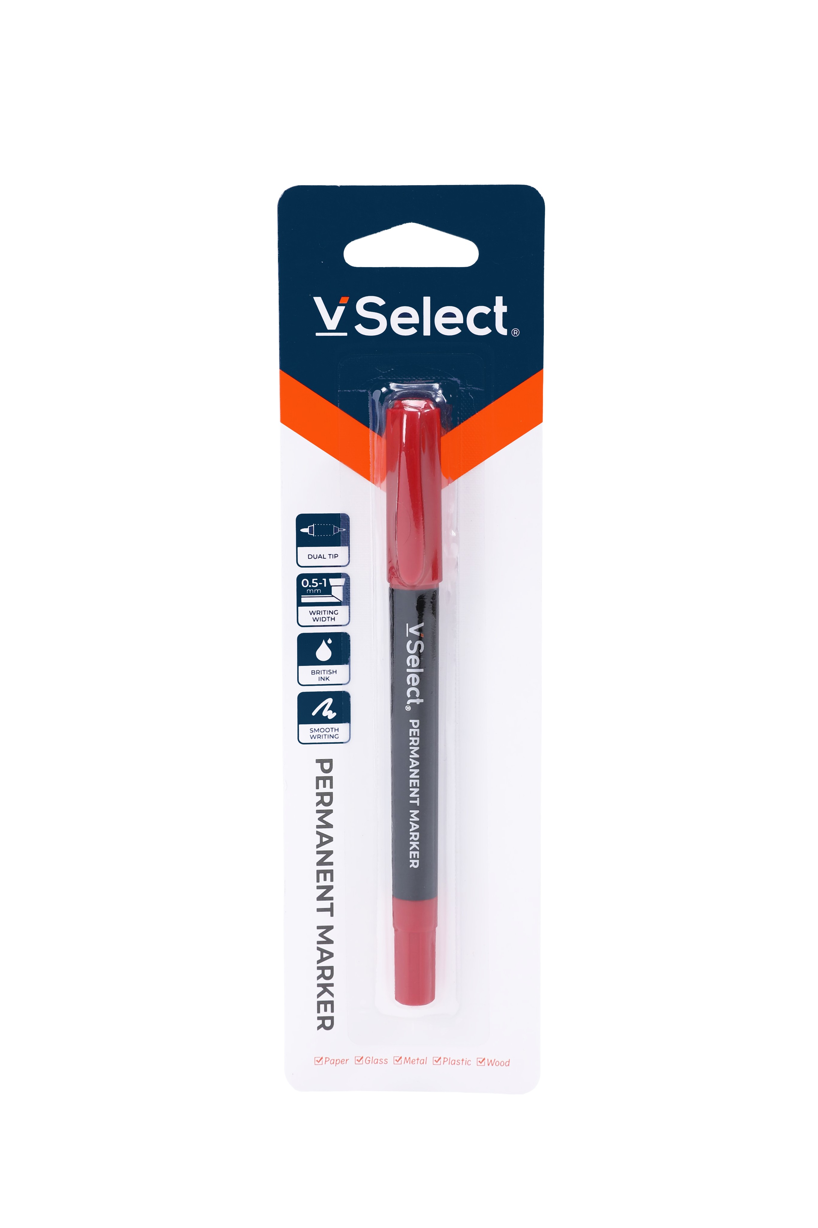 cd marker pen red 1 piece/card for foreign trade only one box for batch