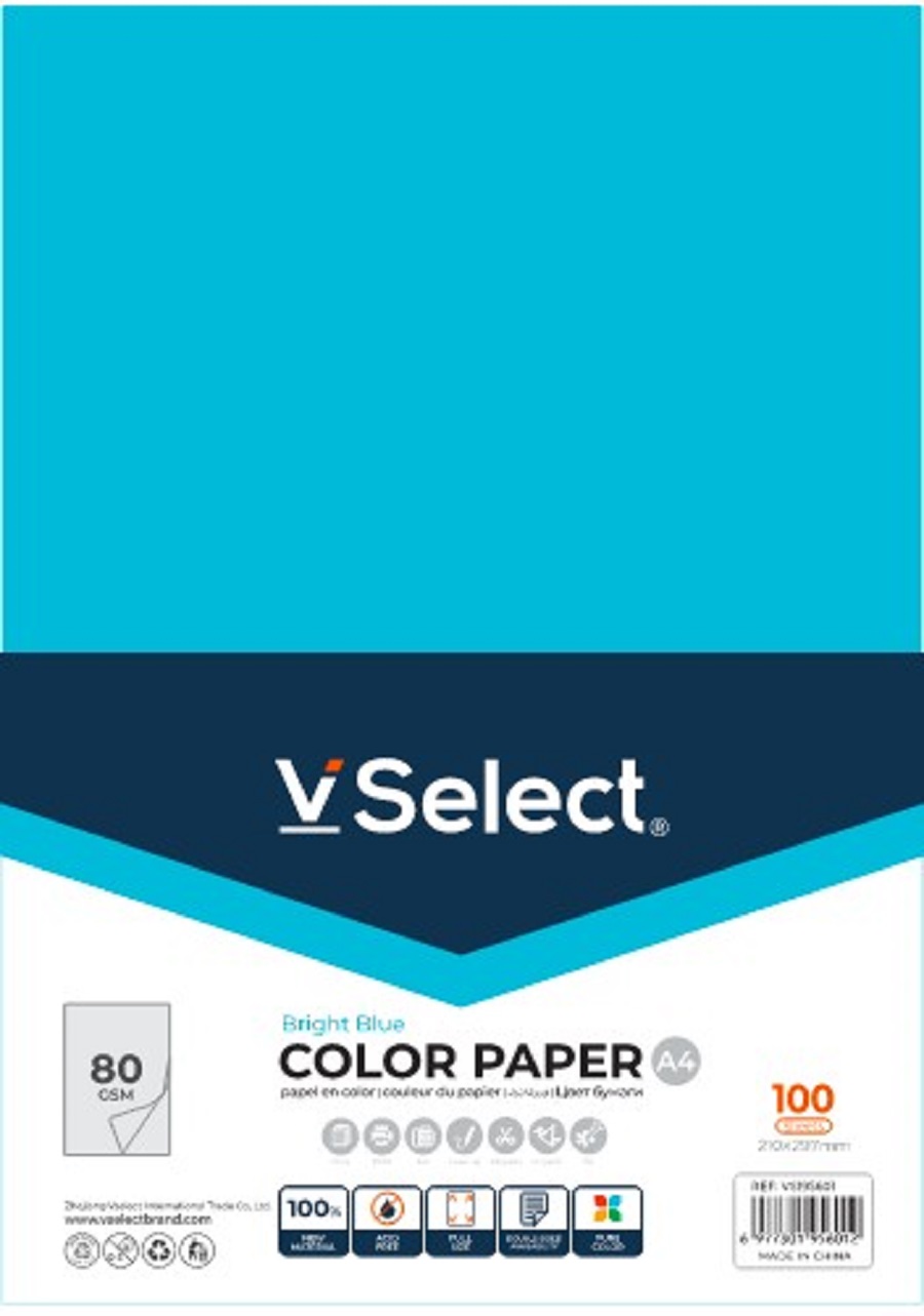 a4 color handmade copy paper 80gsm lake blue foreign trade exclusive for one box