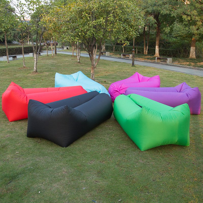 Hot Sale Creative Lazy Sofa Airbed Cushion Outdoor Seaside Camping Airbed Portable Floatation Bed Factory Wholesale