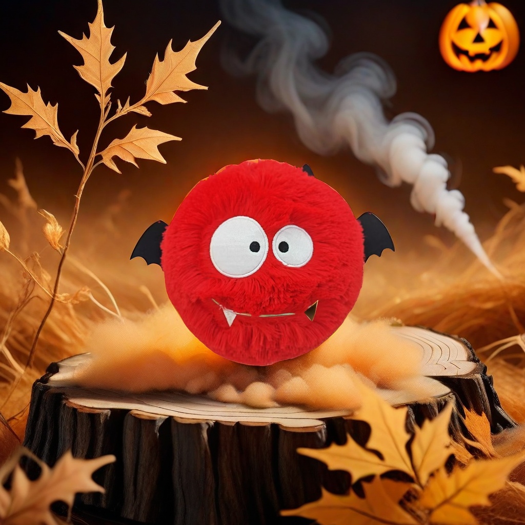 Inflatable toy balls - red plush bat dolls, inflatable plush toys, toy balls Application Scenario