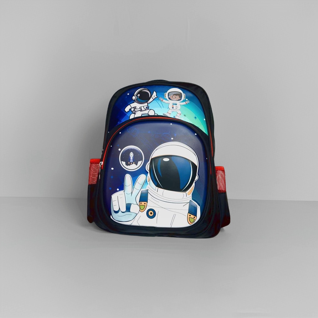卡通宇航员图案牛津学生书包六年级女生可爱跨境潮流儿童书包