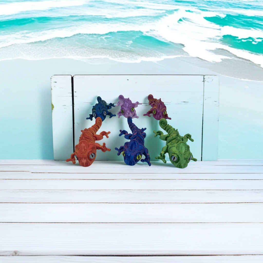 夜光炫酷龙/章鱼捏捏/模型/手饰/仿真动物白底实物图