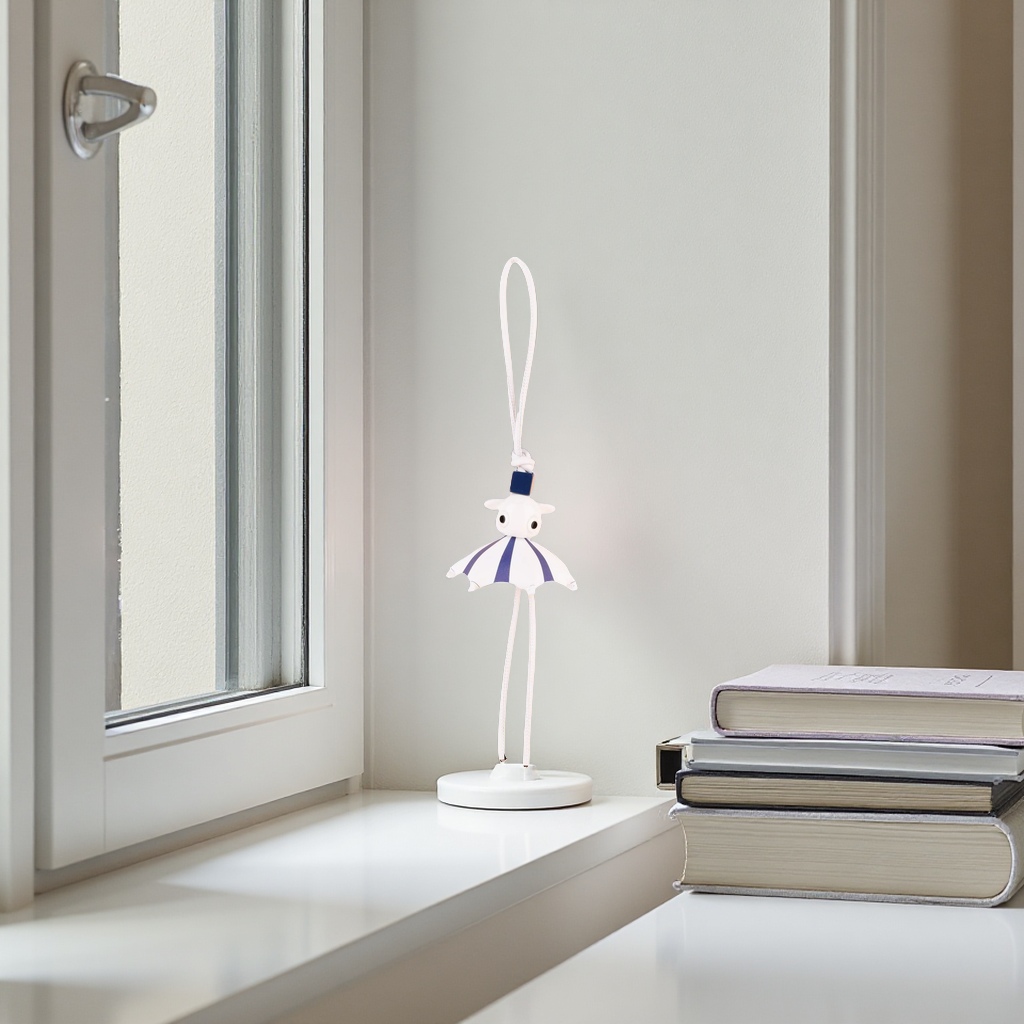 蓝色条纹章鱼造型挂件挂饰成品白色背景创意装饰品个性摆件潮流配饰细节图