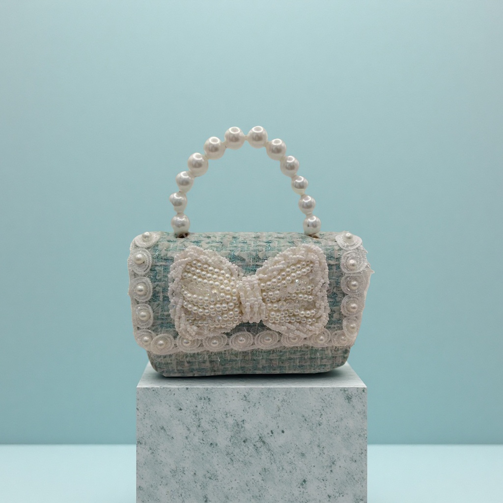 女装杂款包珍珠装饰手提包时尚简约手提包百搭潮流女包