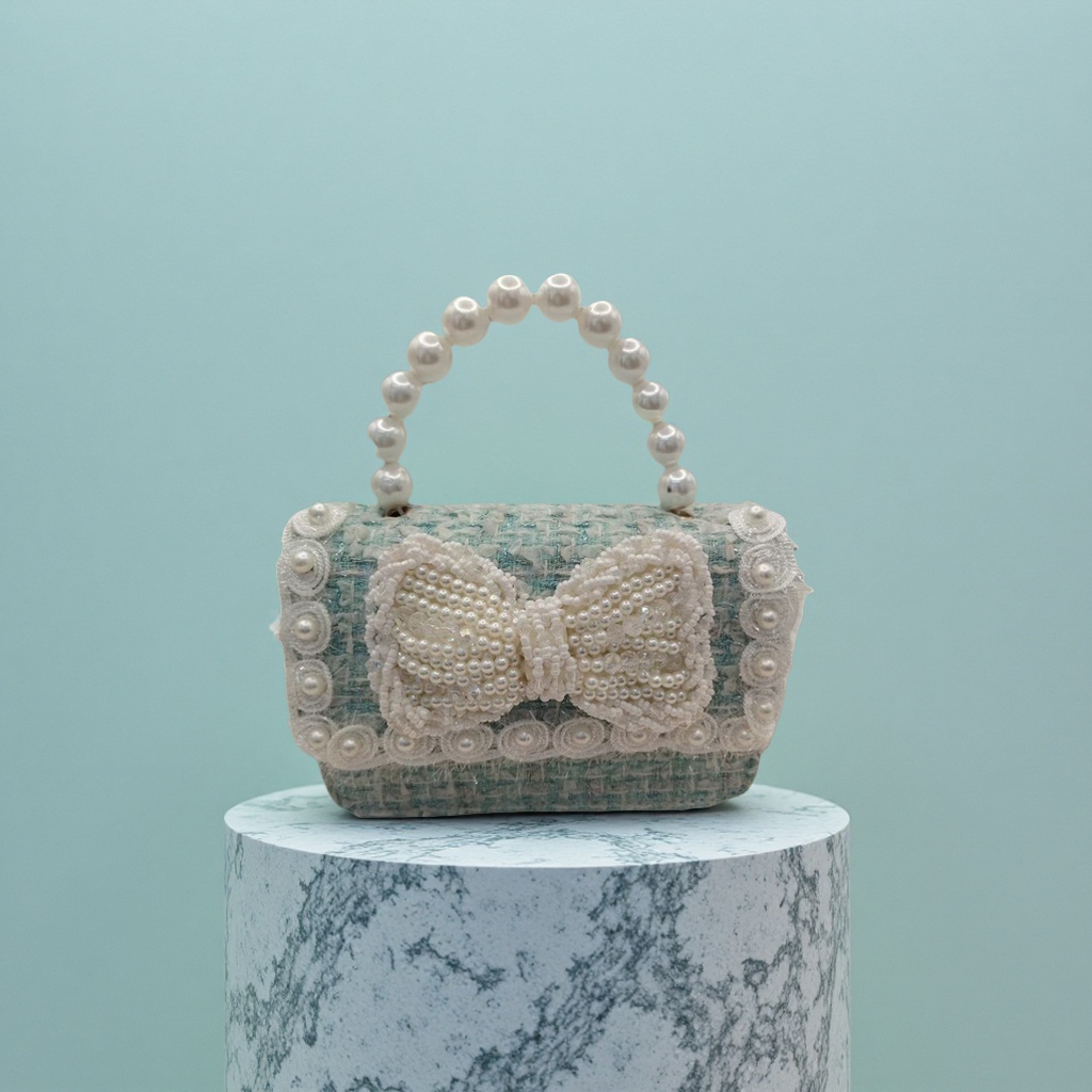 女装杂款包珍珠装饰手提包时尚简约手提包百搭潮流女包产品图