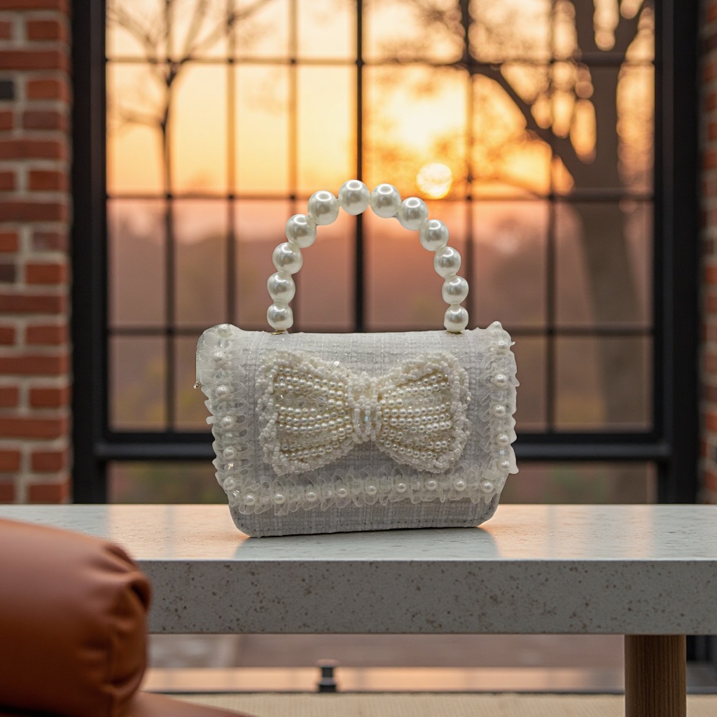 Women's miscellaneous bags, pearl decorated handbags, fashionable and versatile handbags, new trendy styles for women's bags Specification image