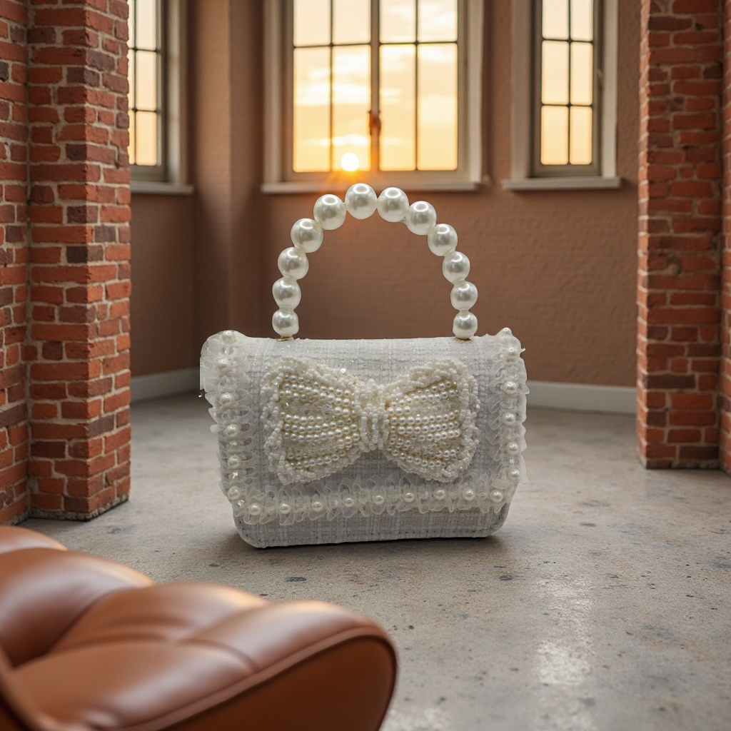 Women's miscellaneous bags, pearl decorated handbags, fashionable and versatile handbags, new trendy styles for women's bags