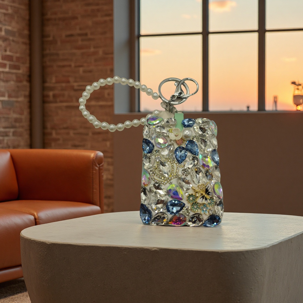 Sanrio phone case luxurious decoration, crossbody chain, coconut shell handicraft, small shoulder bag, plush, fashionable and versatile Application Scenario