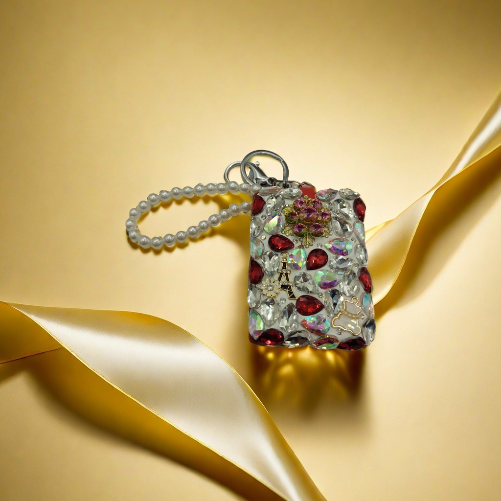 三丽鸥手机包奢华装饰手机壳斜挎链椰壳工艺品小挎包毛绒可爱潮流款